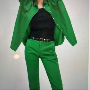 NWT Nili Lotan East Hampton Pant in Rich Green! SOLD OUT Everywhere! Perfect.